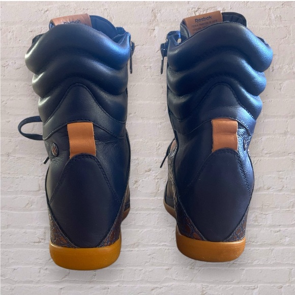 Reebok Alicia Keys High Top Wedge Sneakers - Women's Size 6.5 - Blue - Picture 5 of 12